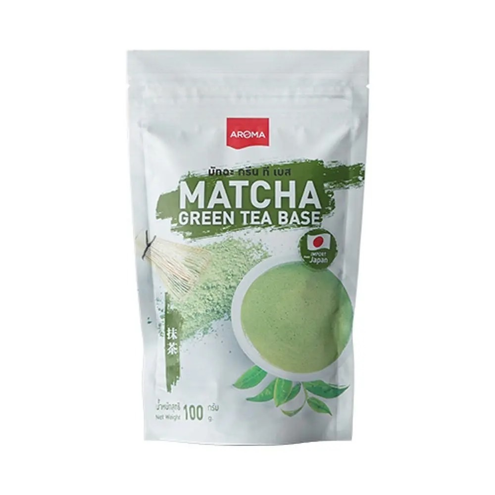 Aroma ชาเขียว มัทฉะ Matcha Green Tea Base มัทฉะกรีนทีเบส ขนาด 100 กรัม