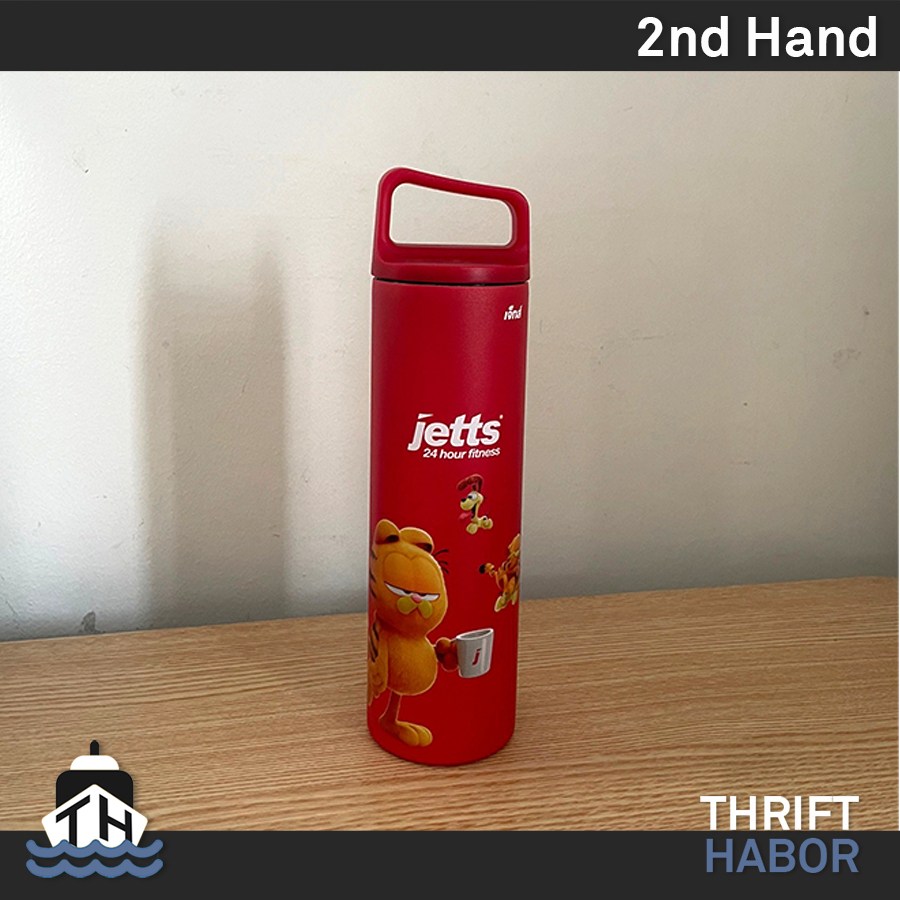 ThriftHabor - กระติกน้ำ การ์ฟิล Garfield x Jetts Fitness Limited Edition (ไม่มีขาย) | NEW RED GARFIE
