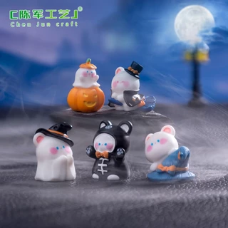 A020 ตุ๊กตาจิ๋ว ชุดผีน้อย ฮาลาวีน Halloween สำหรับตกแต่งสวนถาด แต่งสวนจิ๋ว บ้าน เค้ก ของขวัญ
