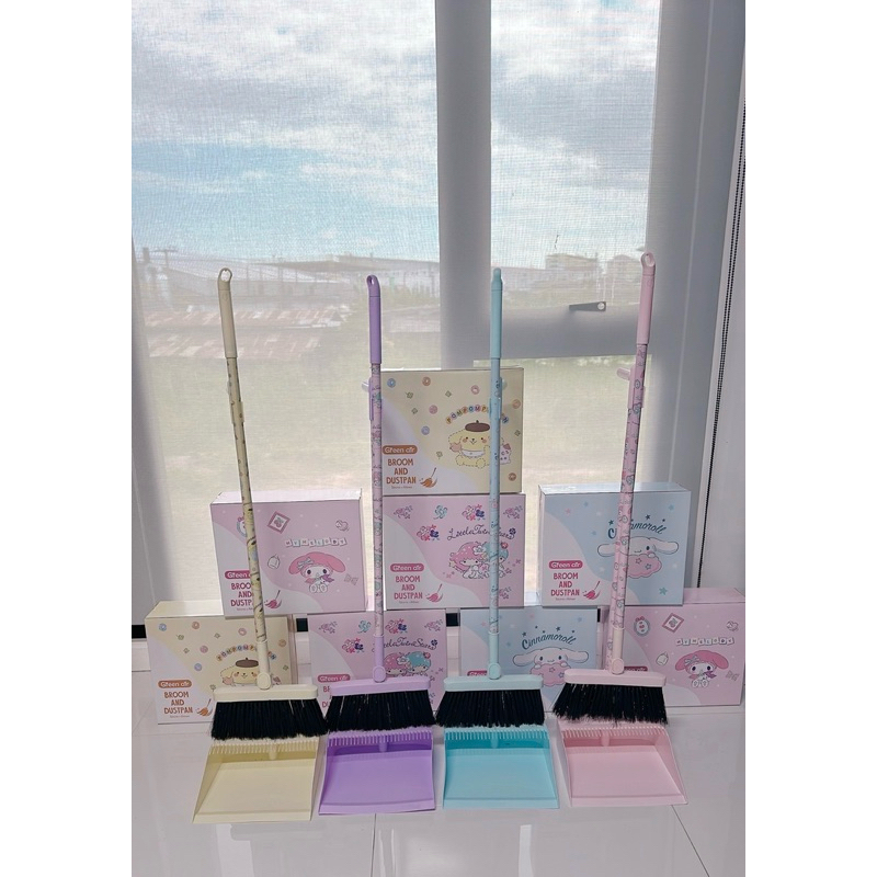 ไม้กวาด 🧹 + ที่ตักผง 1 ชุด ครบเซ็ต
