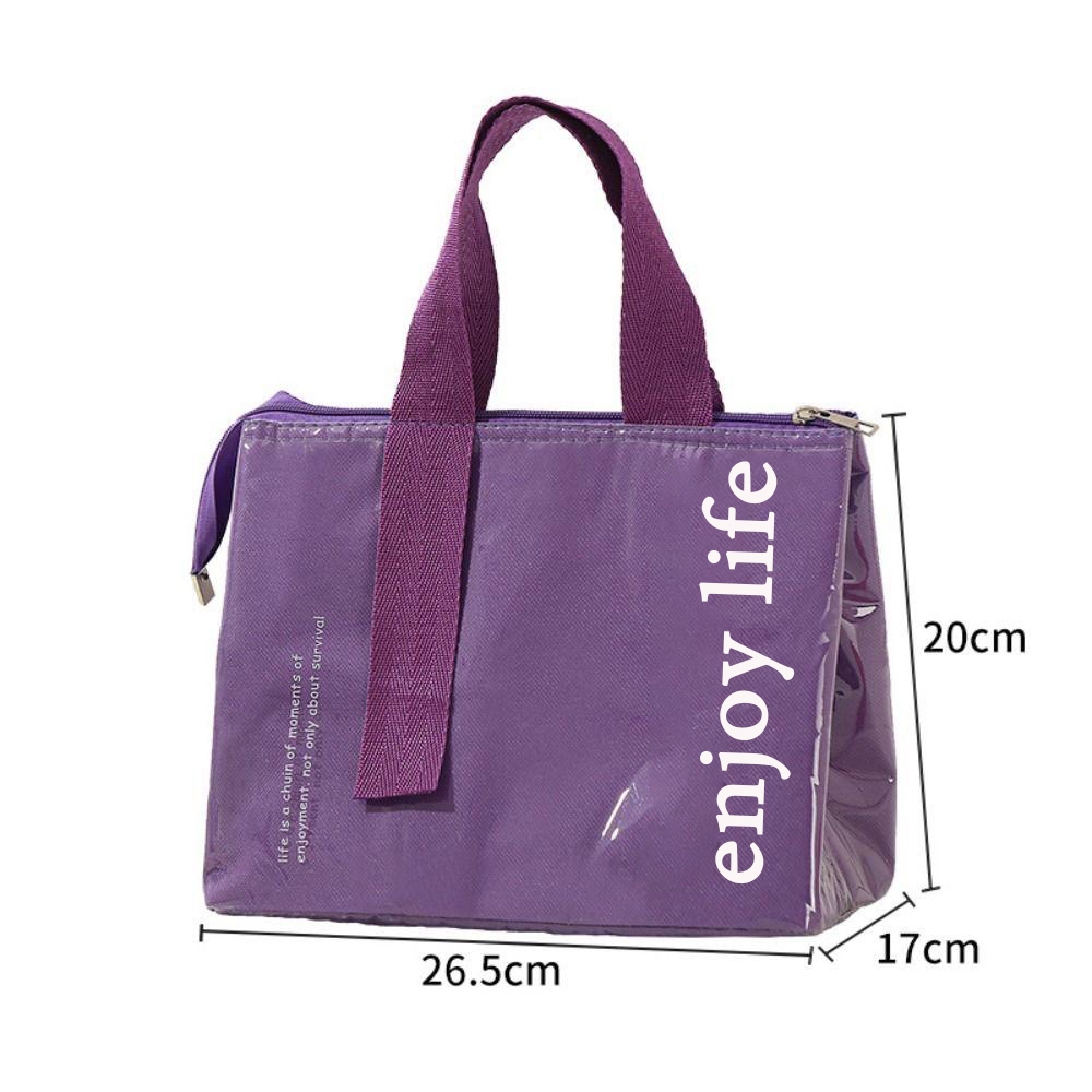 【3 วันจัดส่ง】 กระเป๋าเก็บอุณหภูมิ ร้อน/เย็น กระเป๋าใส่อาหาร ใส่กล่องข้าว กันน้ำ มีหูหิ้ว รุ่น - รูปที่ 2