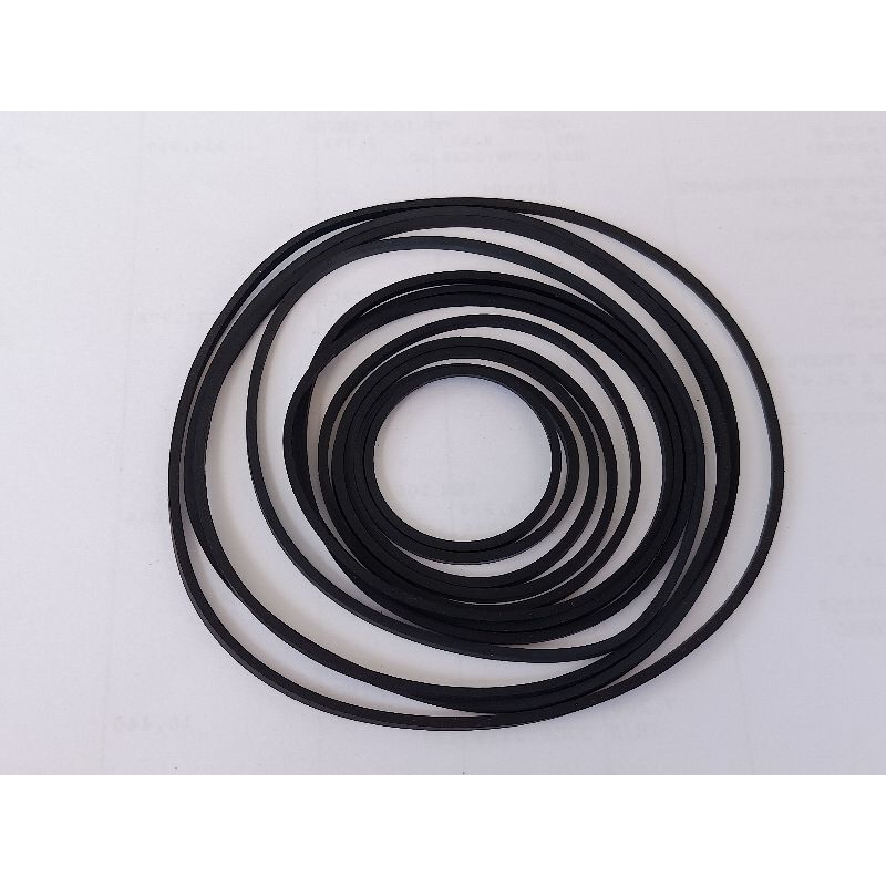 สายพานเครื่องเล่นดีวีดี วีซีดี เครื่องเล่นเทปอย่างหนา ขนาด1.5 มิล คละไซร์