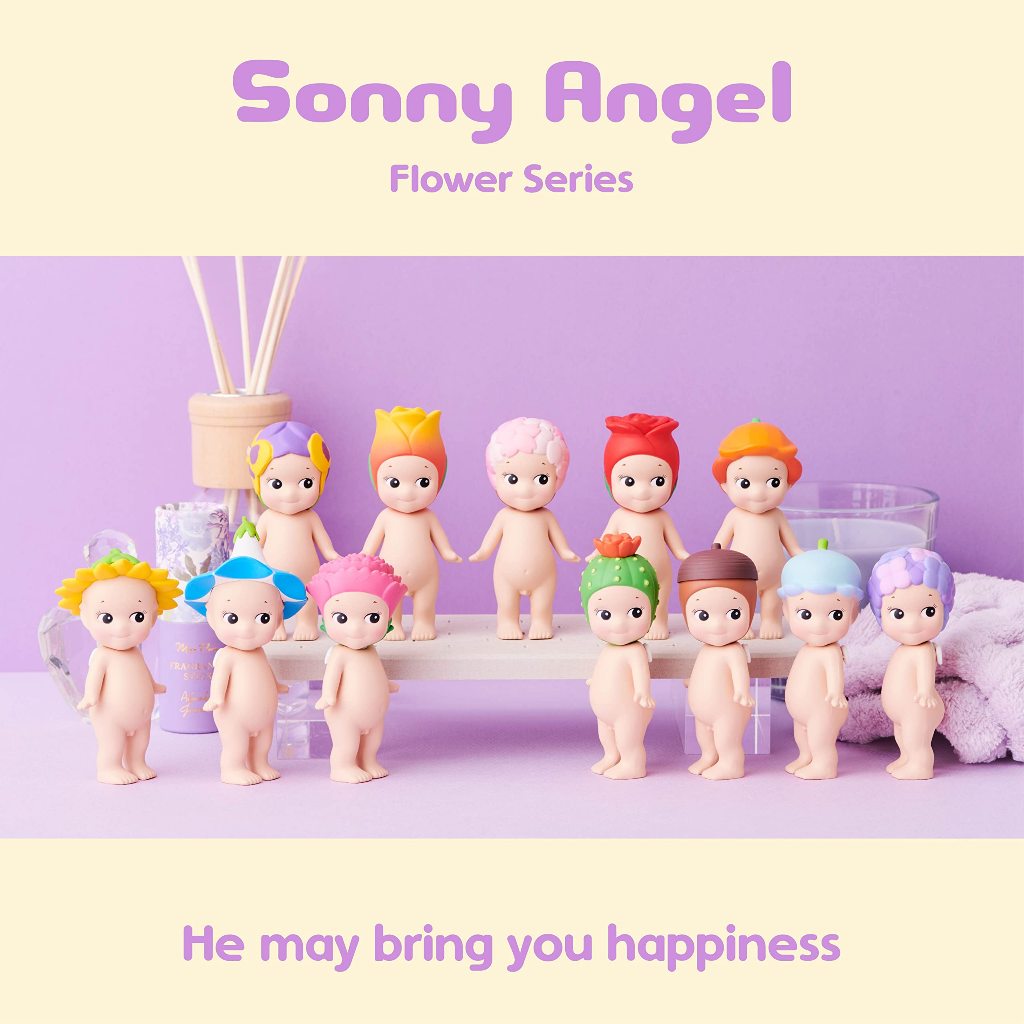 Sonny Angel Flower Series รุ่นปรับโฉม ปี2019(แบบสุ่ม) สินค้านำเข้าจากญี่ปุ่น สินค้าพร้อมส่งจากไทย