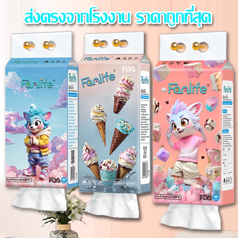 กระดาษทิชชู่แบบดึง กระดาษทิชชู่แขวนได้ กระดาษทิชชู่ หนา 4ชั้น 1080 แผ่น-187