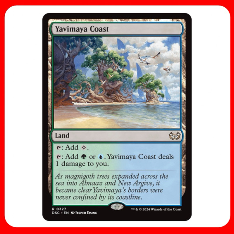 [MTG] Yavimaya Coast [DSC] [LAND] [RARE] [NORMAL] [ENG] (การ์ดเมจิค / Magic the Gathering) [EDH]