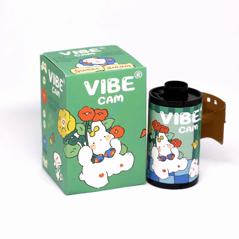ฟิล์มถ่ายรูป 135 (35mm) VIBE CAM ฟิล์มสี ฟิล์มหนัง ลอกชั้นคาร์บอน (Film 35mm ) Movie Film Motion