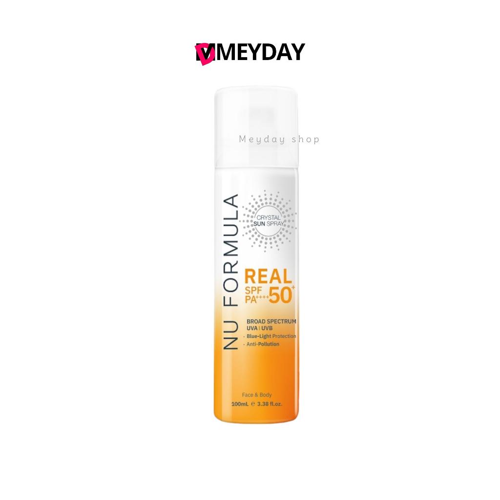 สเปรย์กันแดด นู ฟอร์มูล่า Nu Formula Crystal Sun Spray Real  SPF50+ PA++++  ปริมาณ 50 ml.