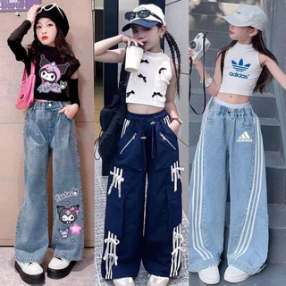 งานป้ายแฟชั่นเด็กผู้หญิง ชุดเข้าเซท 2 ชิ้น เสื้อ กางเกง งานป้ายผ้าดี