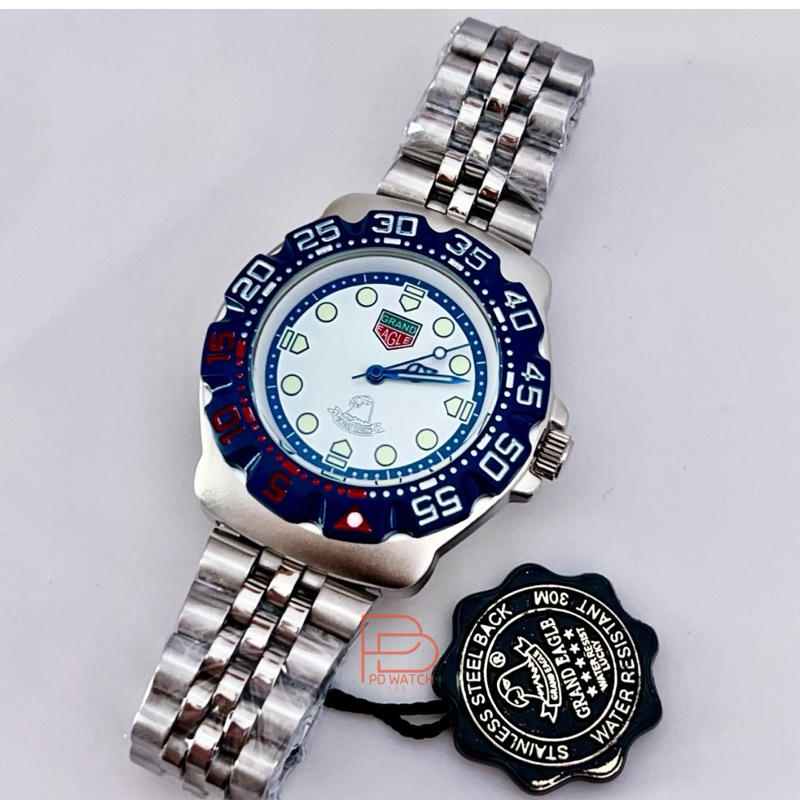 [NEW🔥] นาฬิกาผู้ชาย Grand Eagle Styleแท๊ค ออกแบบทันสมัย หล่อ กันน้ำ แถมกล่องฟรี‼️