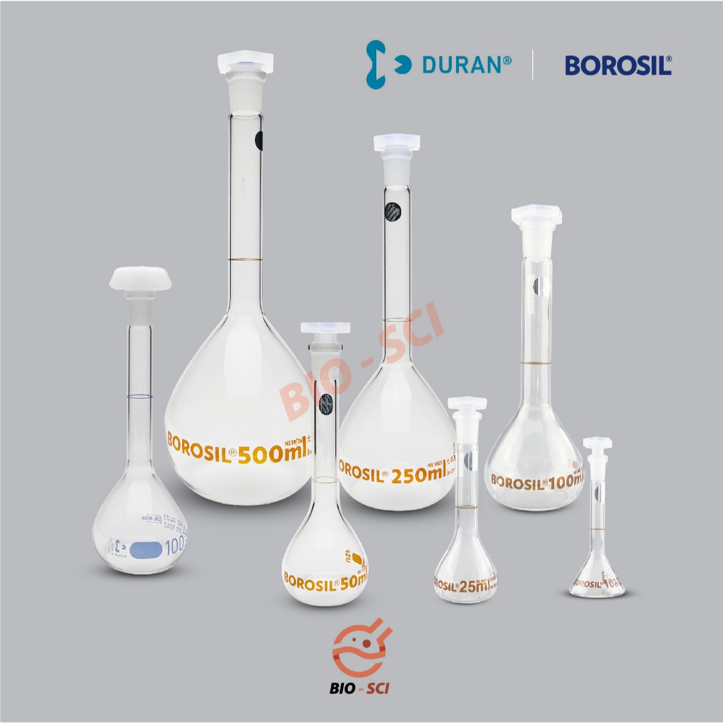 Volumetric Flask Class A, ใบ Cer, DIN ISO 1042 มีความแม่นสูง