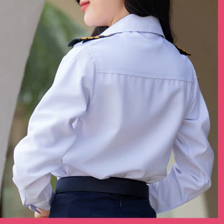 ชุดครูเอกชนหญิง คอเชิ้ตแขนยาว + กระโปรง(ขายแยกชิ้น)