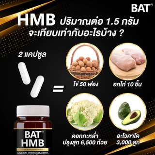 BAT™️ HMB แบท เอชเอ็มบี (30 แคปซูล)