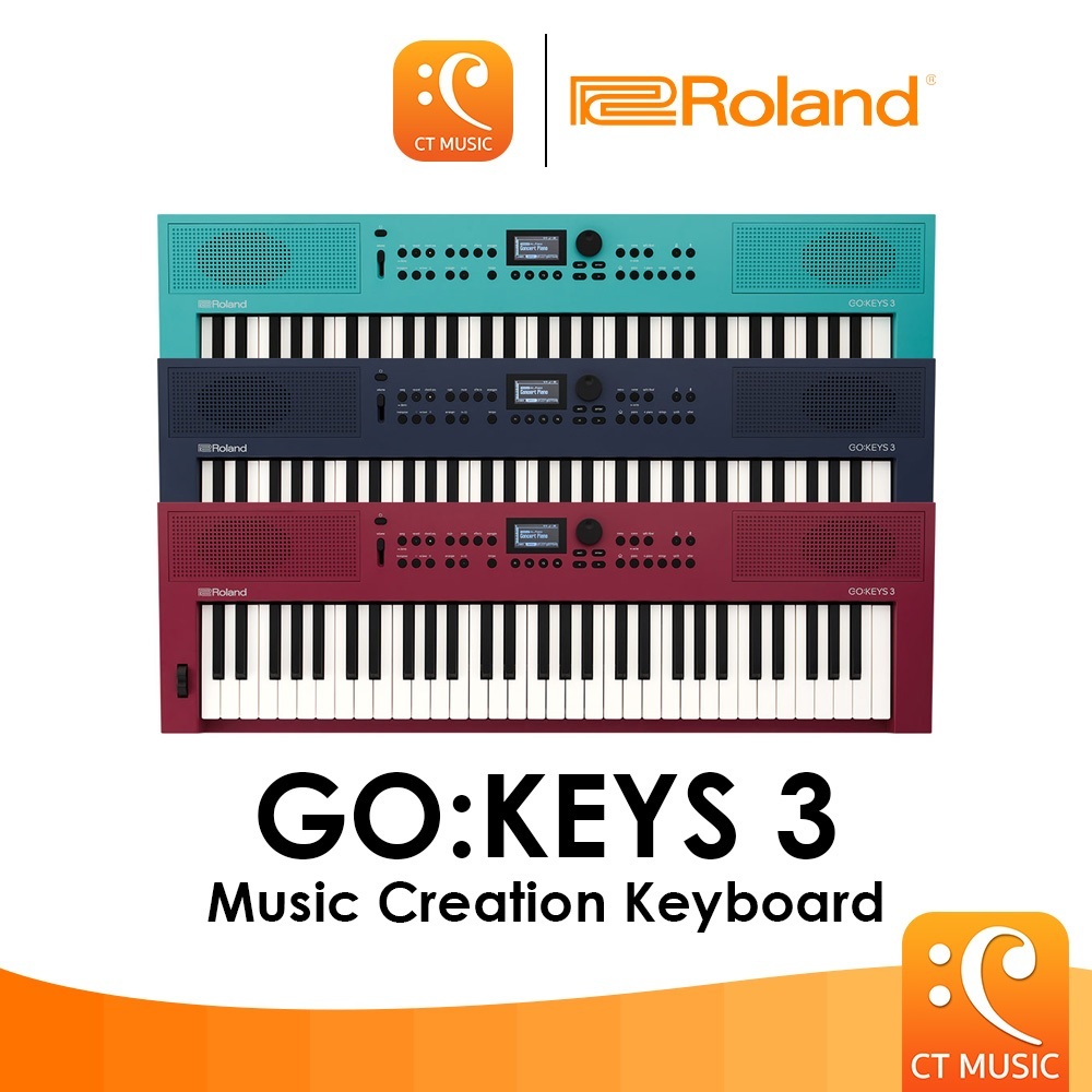 Roland Go Keys 3 Electric Keyboard คีย์บอร์ด 61 คีย์ ประกันศูนย์ 1 ปี GoKeys Keys3 GoKeys3 GO:KEYS 3