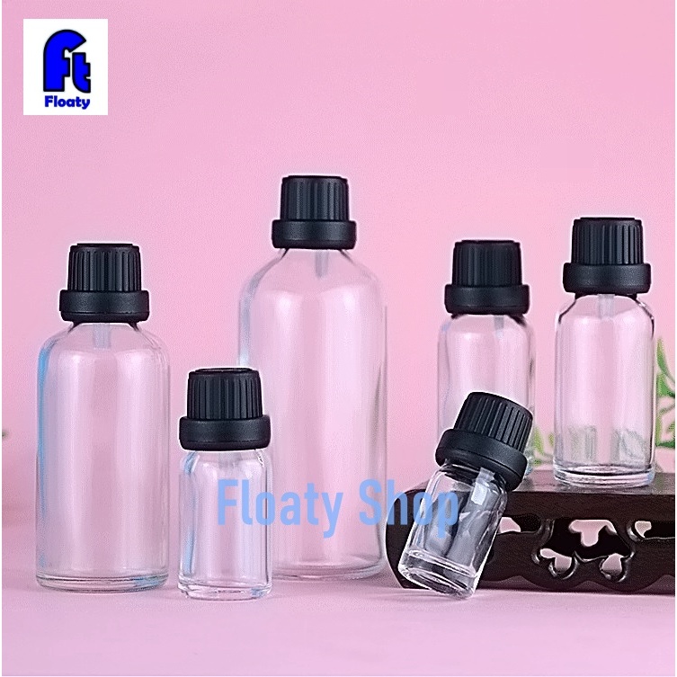 5ml 10ml 15ml 20ml 30ml 50ml ขวดแก้วเปล่าสีใส สำหรับใส่ของเหลว