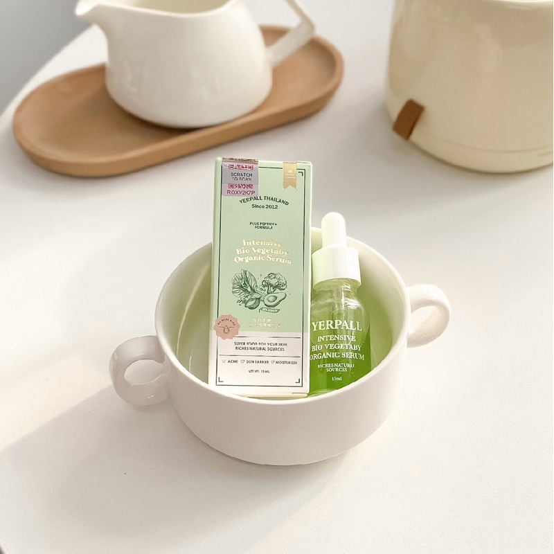 เซรั่มผัก เซรั่มผักลดสิว ออแกนิค Yerpallthailand