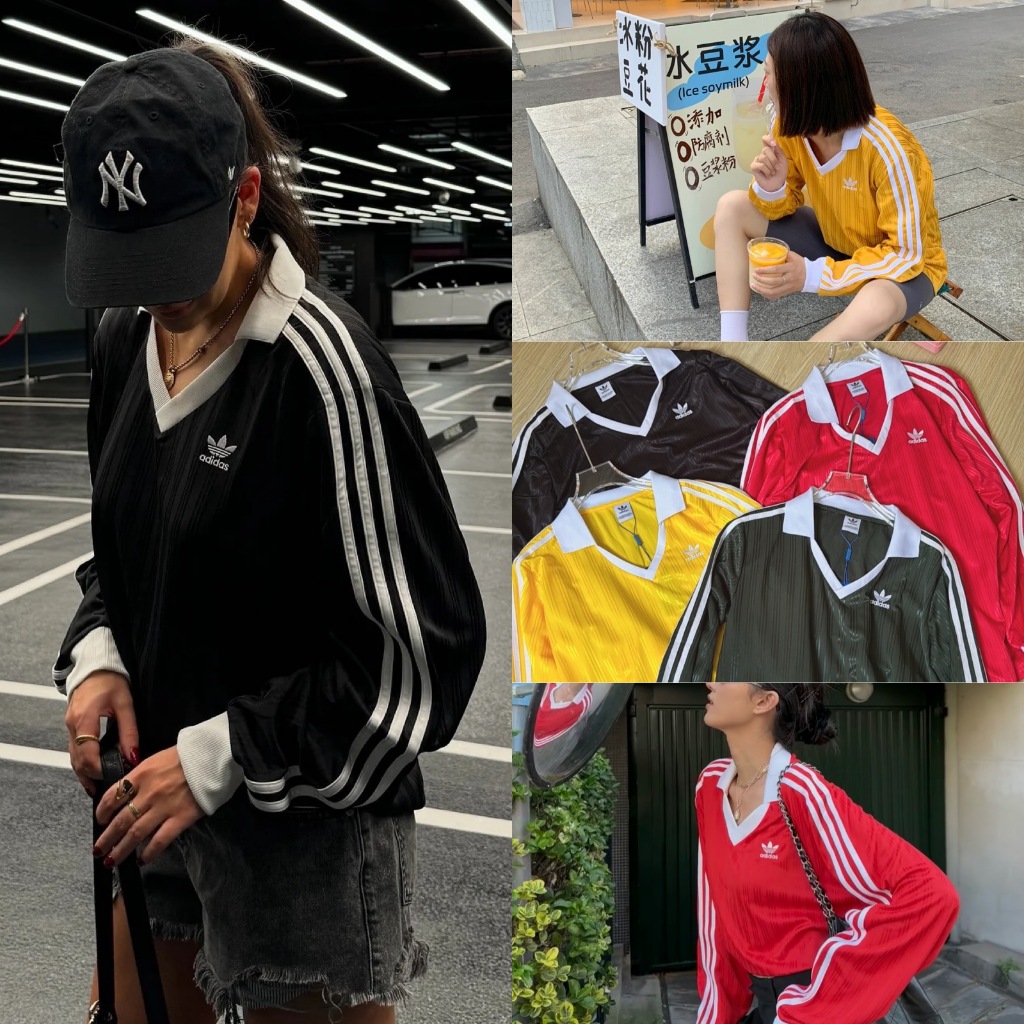 เสื้อแขนยาวคอปก แต่งแถบ งานนำเข้า สวยพรีเมี่ยม ผ้าดีมากค่า