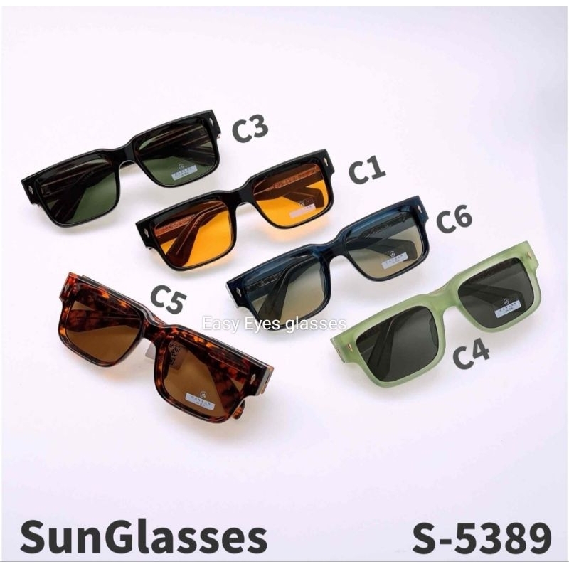 (5389)แว่นตากันแดด ป้องกัน UV 400 รูปทรงวินเทจ ใส่กันแดดกันลมเพื่อปกป้องสายตา  ป้องกันการเกิดต้อลม ต้อเนื้อ ต้อกระจก - รูปที่ 2