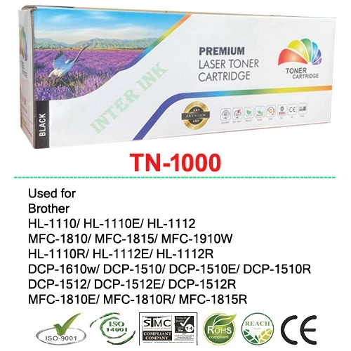 หมึกพิมพ์ Brother HL-1210W (TN-1000) สีดำ Compatible