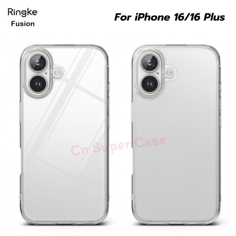 Ringke Fusion เคส สำหรับ iPhone 16/16 Plus เคสกันกระแทก ขอบยาง TPU [ พร้อมส่งไทย ]