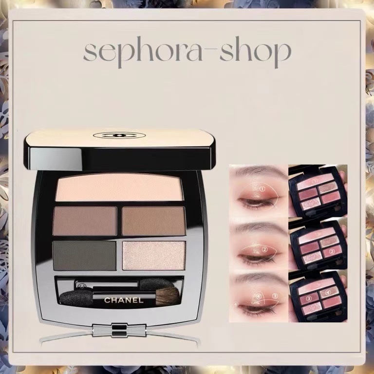 Chanel Les Beiges Healthy Glow Natural Eyeshadow Palette 4.5g สีสวยวิ้งมากๆค่ะ เม็ดสีแน่น