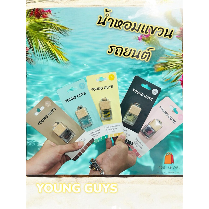 น้ำหอมรถยนต์ น้ำหอมปรับอากาศแบบแขวน AIR FRESHENER Airpro Car Young Guys 5ml