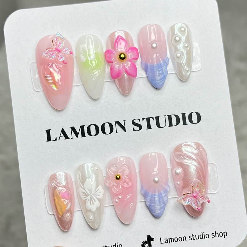 เล็บปลอมสำเร็จรูปเจลแท้ พร้อมส่ง แถมอุปกรณ์