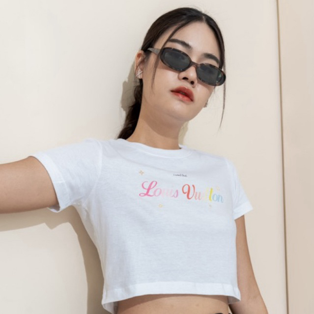 RARISTA - A material girl crop tee