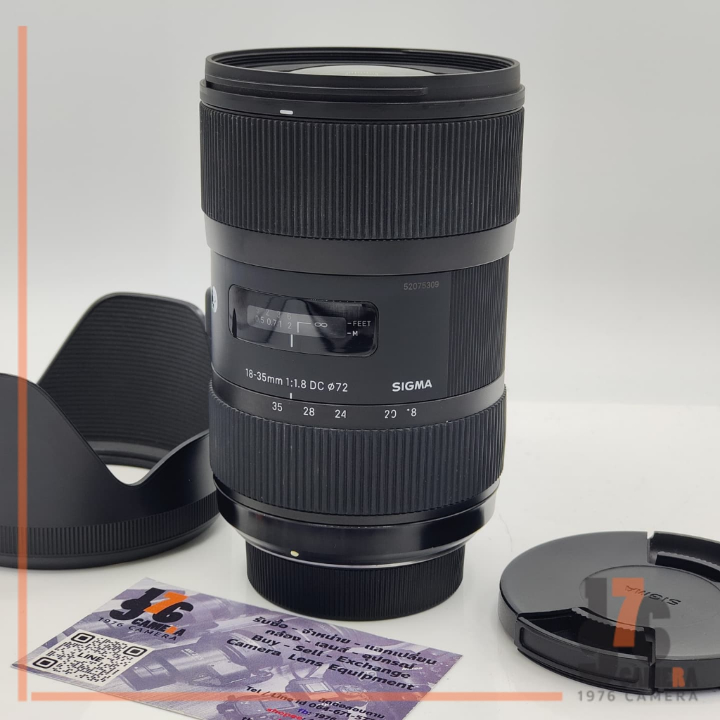 used sigma lens Af 18-35/1.8 Art DC for nikon