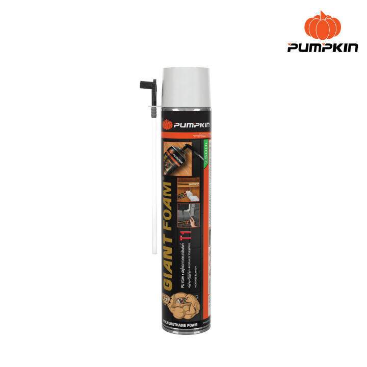 PUMPKIN พัมคิน – ไจแอนด์ พียูโฟม PU FOAM 750 ml. อุดรอยรั่ว รอยร้าว สเปรย์โฟมอเนกประสงค์ รุ่น PTT-GPU750F/20011