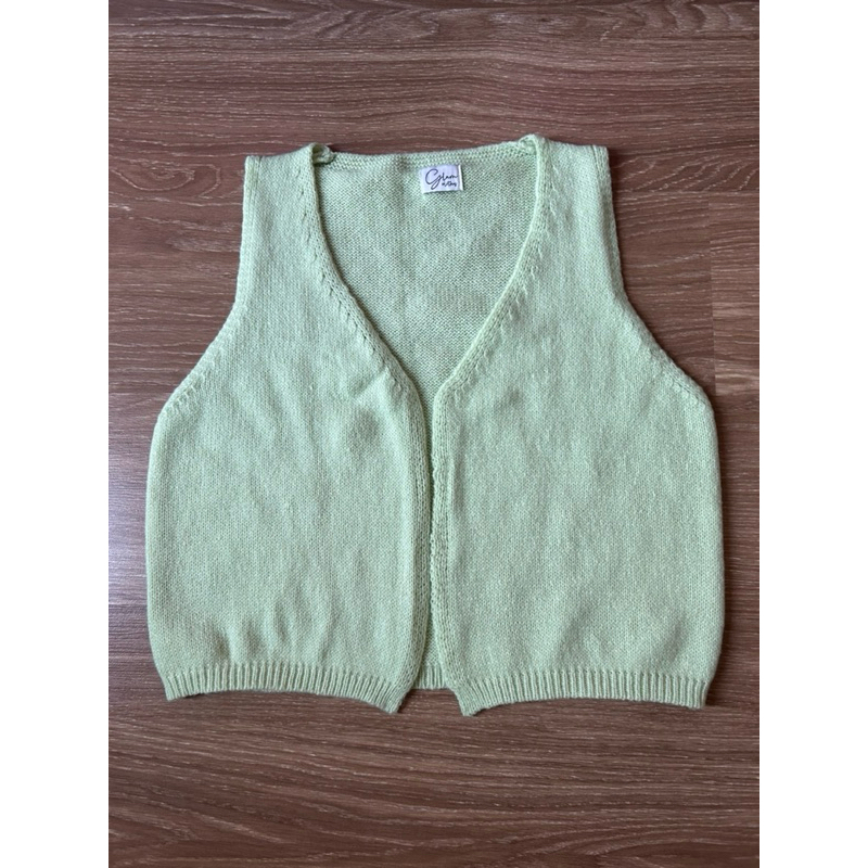 เสื้อคลุมไหมพรม Gram Clothes สีเขียวมิ้น