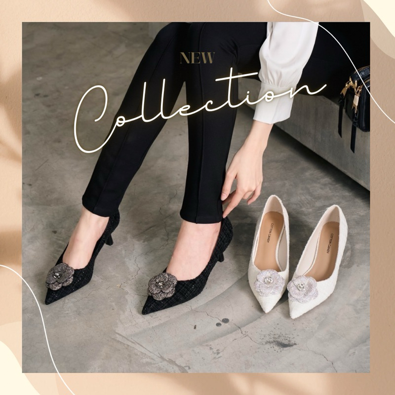 cottonshoe รองเท้าส้นสูงใหม่