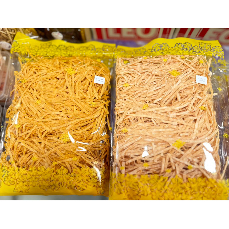 ทาโร่เส้น รสบาบีคิว &รสปูอัด [เจ้จงทุเรียนทอด ของฝากจากระยอง]
