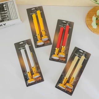 เทียน LED เทียนไฟสบัด สวยเหมือนจริง เทียนสะบัด กระถางธูปไฟฟ้า ธูปใส่ถ่าน ไร้ควัน ธูปไฟฟ้า