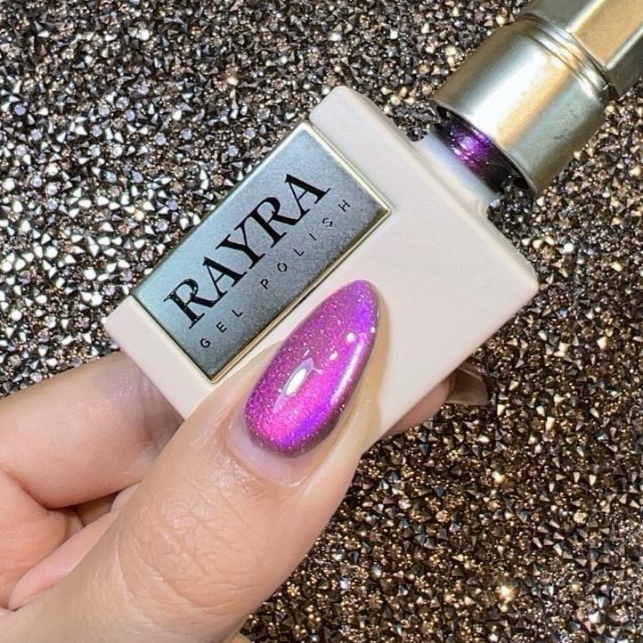 สีเจล  Rayra premium gel 1 color 2เหลือบ พร้อมชาร์จ RL08