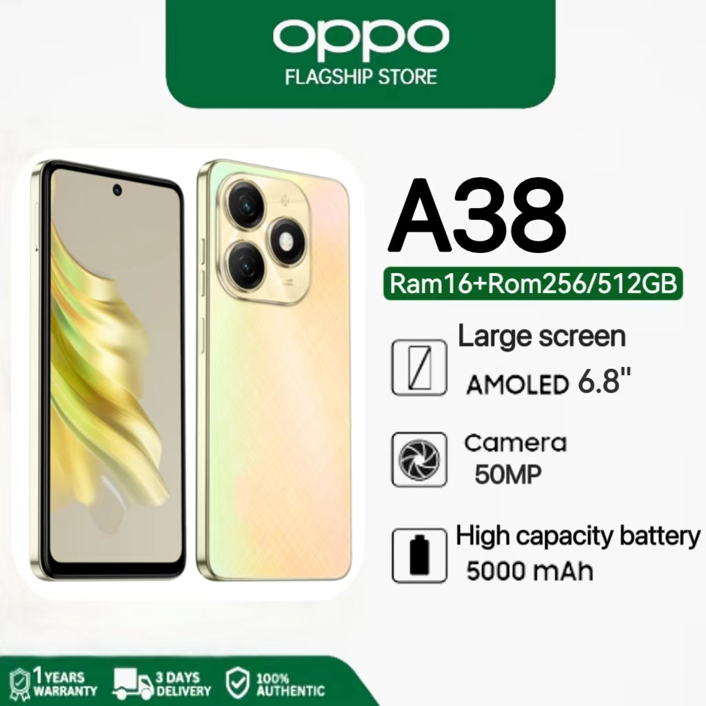 🔥โพสต์กับ 24 ชั่วโมง OPPO A57 5G สมาร์ทโฟน 🔥6.8" 16GB+512GB สองซิมการ์ดโทรศัพท์มือถือราคาถูก 5000mAh