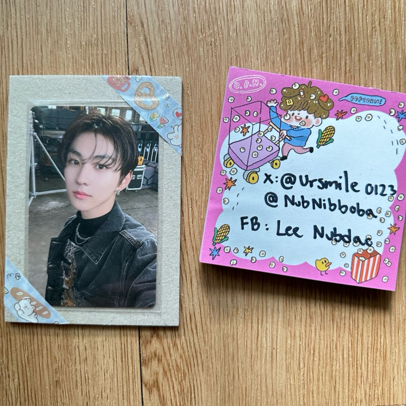 การ์ด จองวอน ENHYPEN Jungwon Yizhiyu Video Call Event POB Round 2 yzy Orange Blood