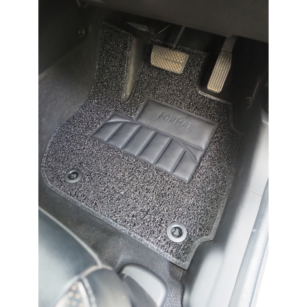 Format พรมปูพื้นไวนิลดักฝุ่นเกรดพรีเมี่ยม 2ชิ้นหน้า Honda Jazz GK 2014-2022