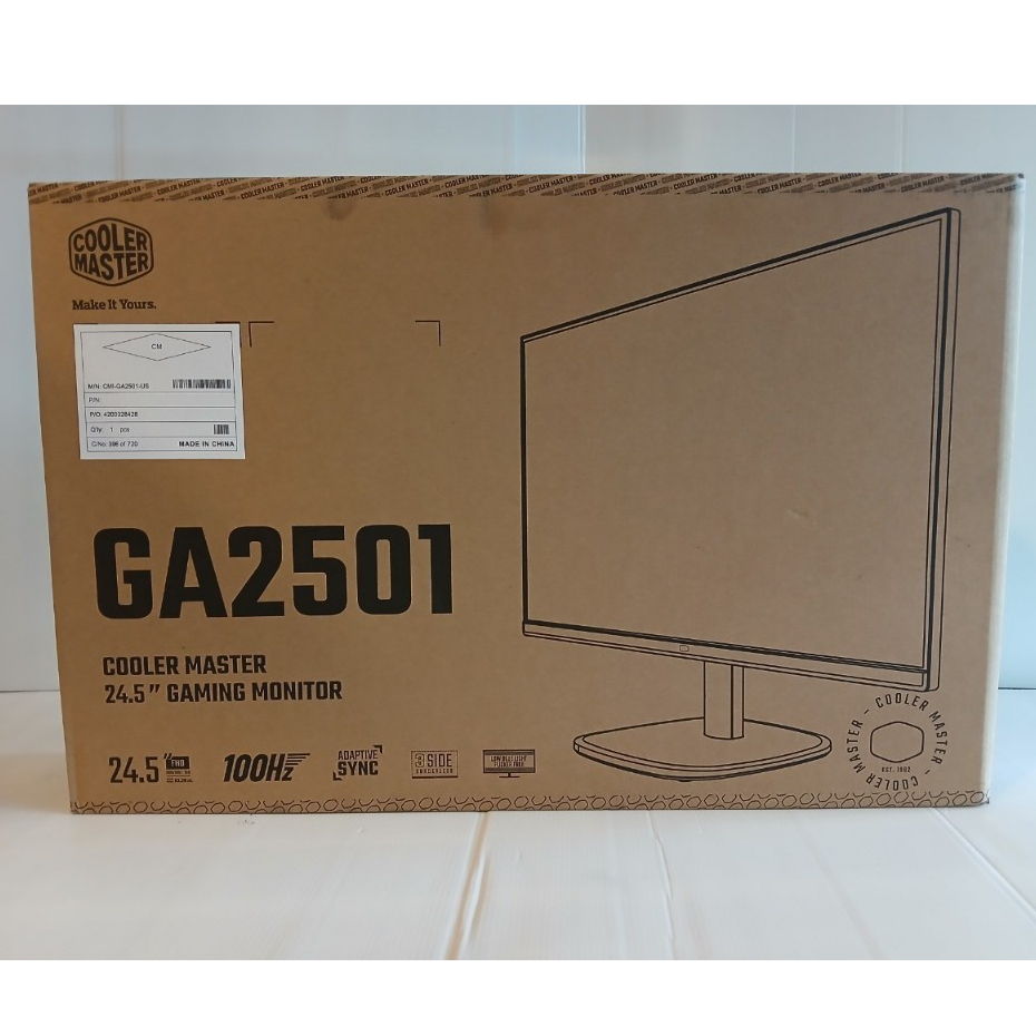 MONITOR (จอมอนิเตอร์) COOLER MASTER GA2501 24.5 INCH FHD FLAT 100Hz IPS