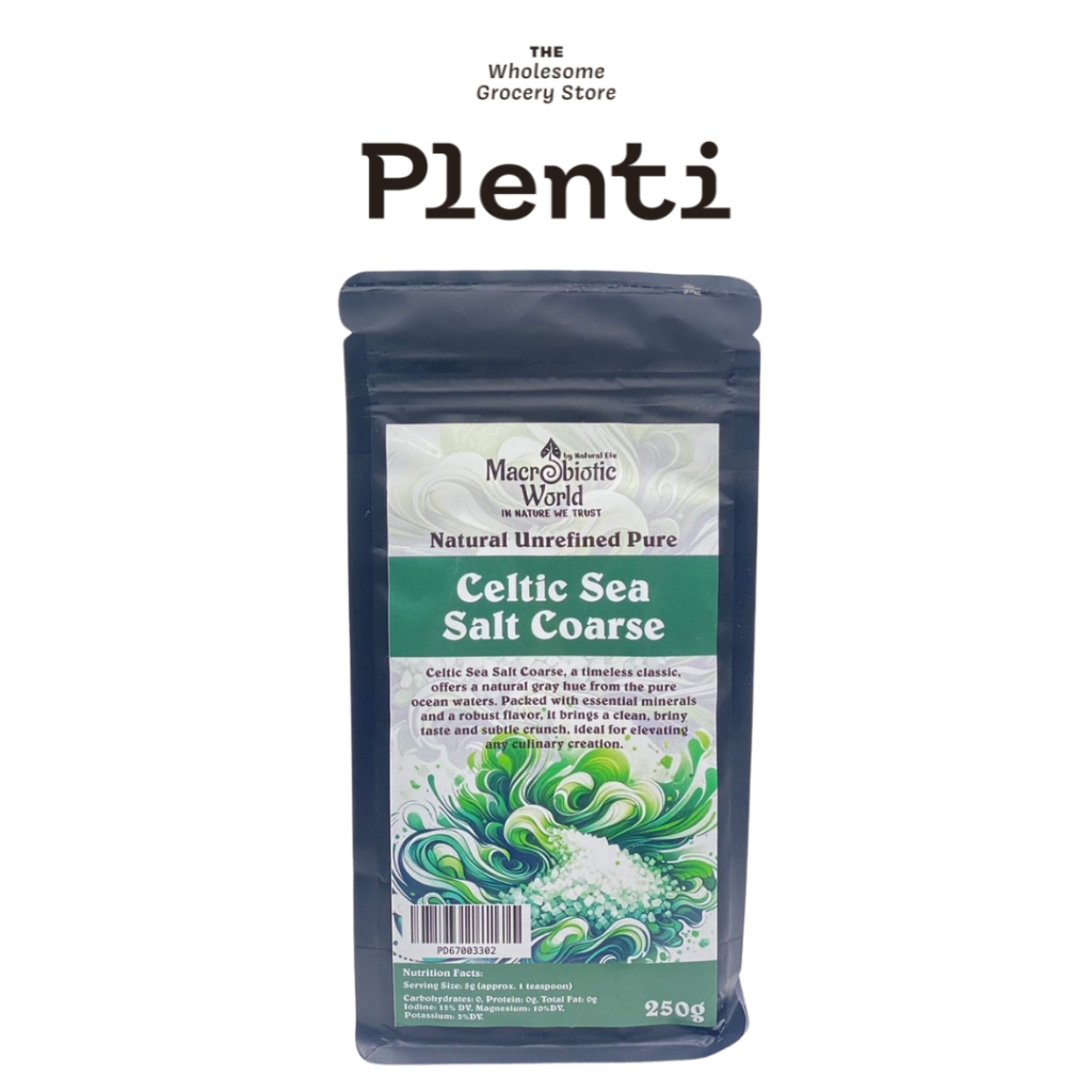 CELTIC SEA SALT (Coars) 250g / เกลือทะเลเซลติก (แบบหยาบ) 250กรัม - MACROBIOTIC WORLD