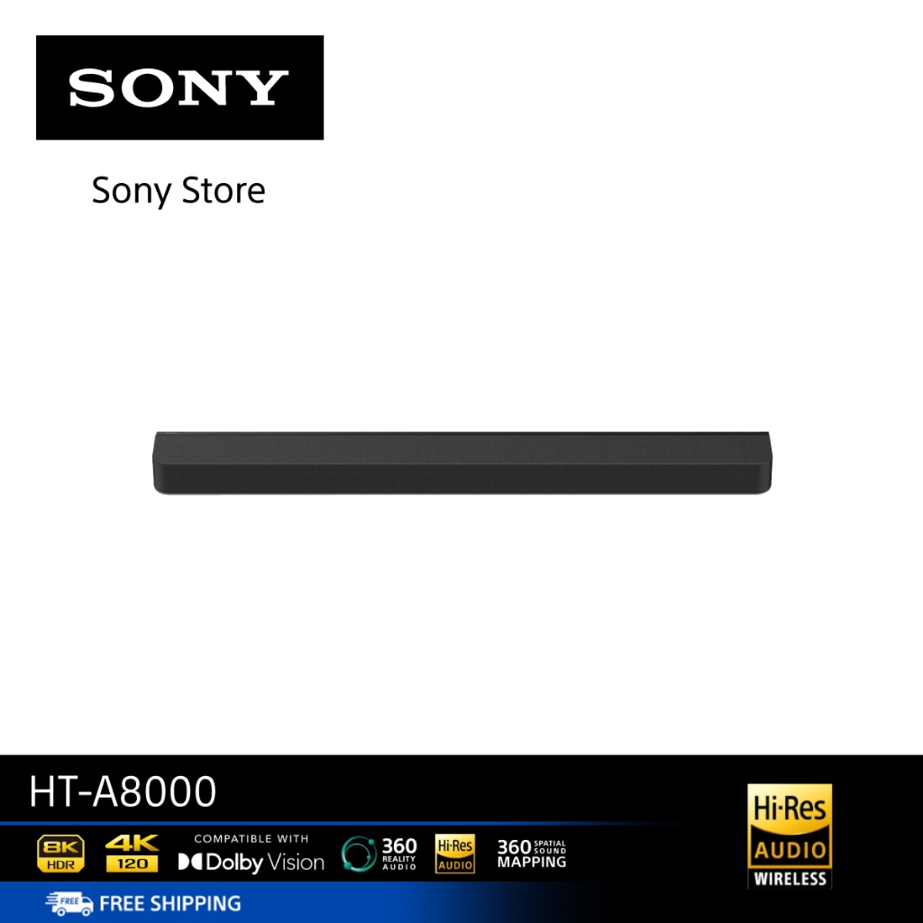 Sony Soundbar BRAVIA Theatre Bar 8 รุ่น HT- A8000 | 360 Spatial Sound Mapping | Dolby Atmos®