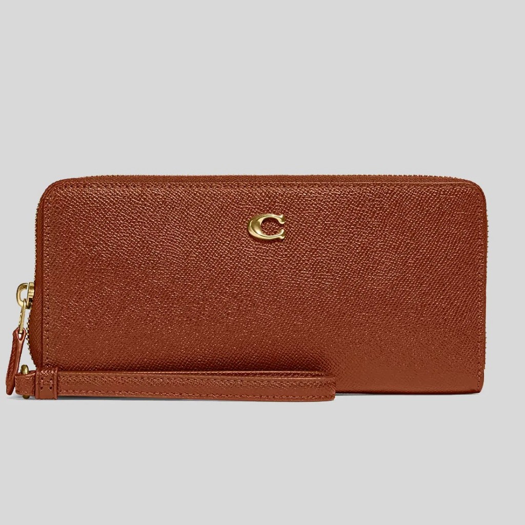 COACH Continental Wallet Saddle C7184 งานShop