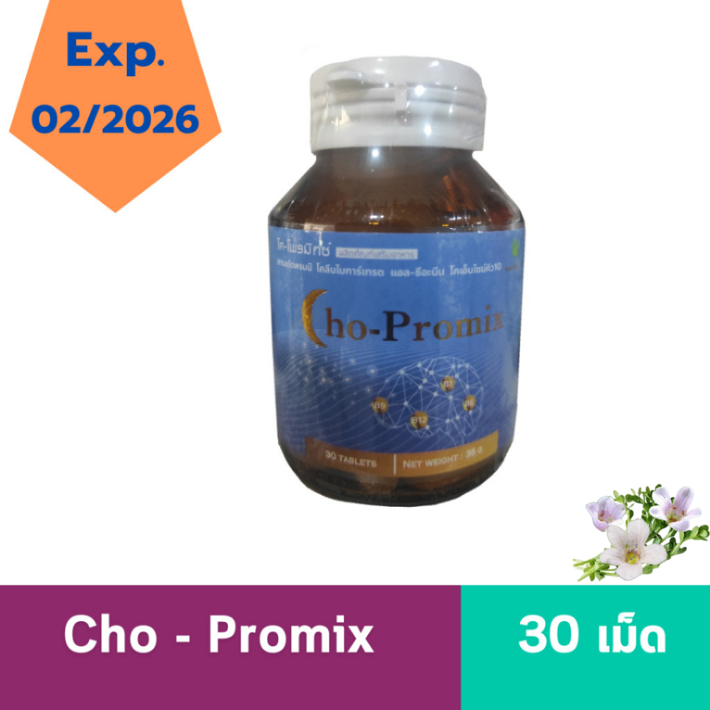 NATURELINE Cho - Promix  30 เม็ด  สารสกัดพรมมิ โคลีน