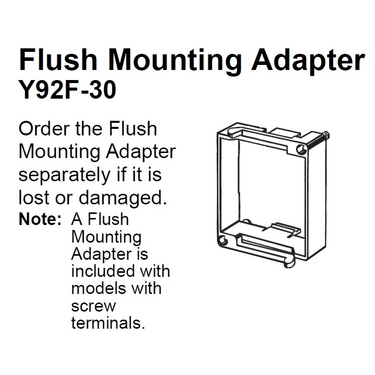 Y92F-30 flush mounting bracket ขาหนีบหน้าตู้