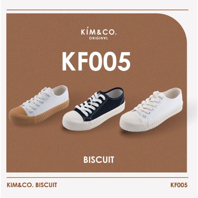 KIM&CO. Biscuit(KF005W) รองเท้าผ้าใบแฟชั่นผู้หญิง กันน้ำ มินิมอล พื้นนุ่มใส่สบายไม่เมื่อยเท้า บิดงอได้ 180 องศา
