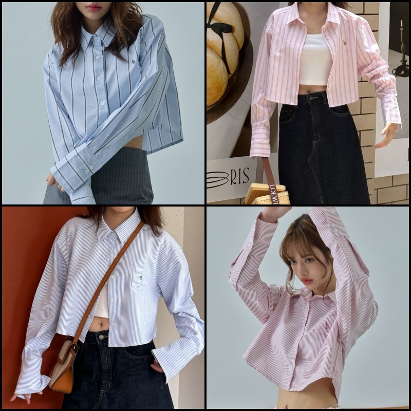 Bonne crop shirt เสื้อเชิ้ตทรงครอป