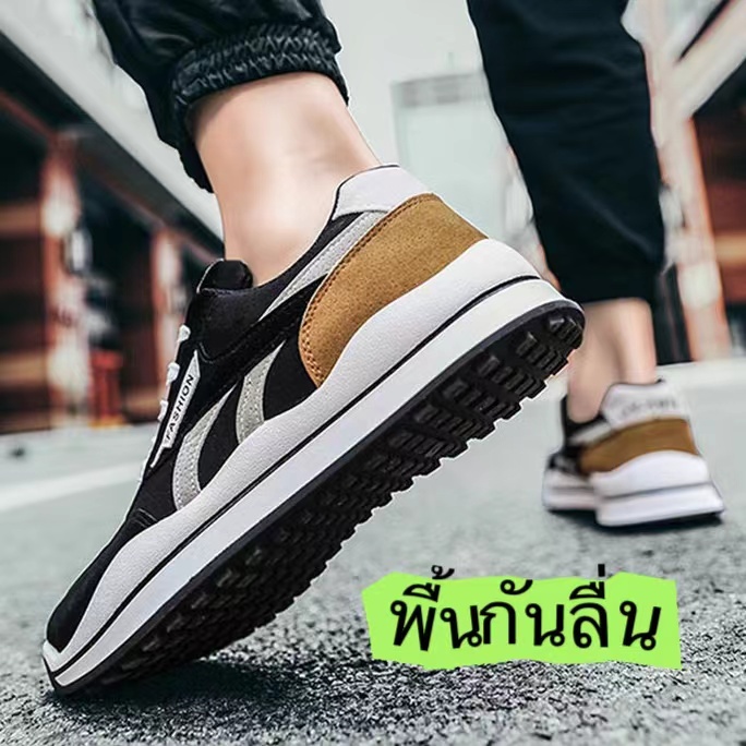 'nadine.9'รองเท้าผ้าใบผู้ชาย แฟชั่น มีไซส์39-44 รองเท้าดีไซน์โดนเด่น ทันสมัย สะดุดตา พร้อมส่งนะ A710