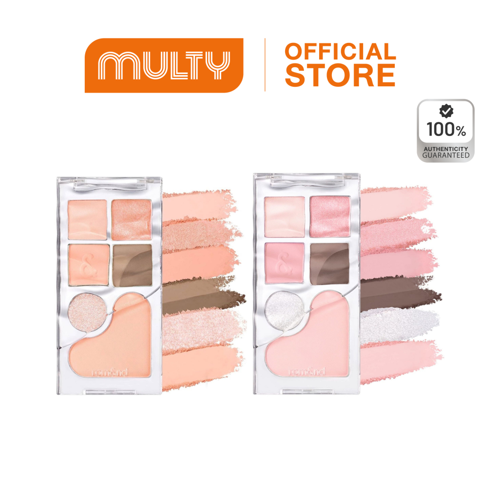 (EXP.06/2026 กล่องซีด ไม่มีผลต่อการใช้งาน)Rom&nd-Bare Layer Palette มัลติพาเลท