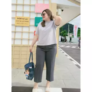 Q กางเกงทรงบอยสลิมขายาวรุ่นใหม่