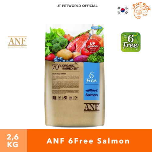 ANF Dog 6Free Blue (รสแซลมอน) อาหารสุนัข สูตรออร์แกนิค | JT Petworld