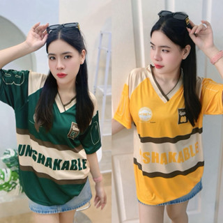 ( M6 ) เสื้อกีฬา unshakable คอวีไขว้ L-3XL